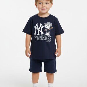 Toddler Boy's Boys Snoppy New York Yankees NY Tee T Shirt Top Size 3T NWT